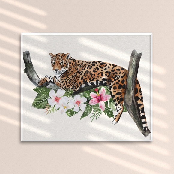 Other - Wall Art Wild Cat Jaguar Portrait Print Unframed